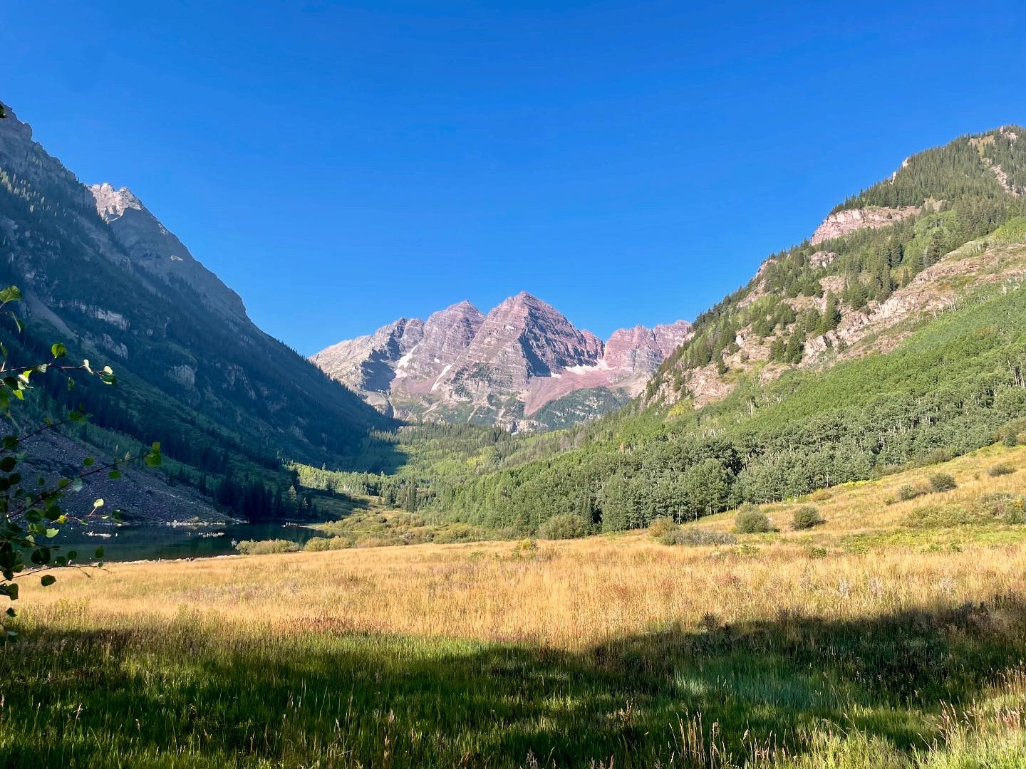Maroon Bells mountain landscape